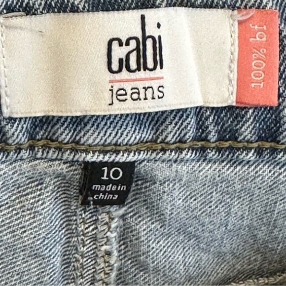 Cabi 100% BF Light Washed Jeans size 10 100% Cotton Classic 2022 Style 6071 - Picture 8 of 8
